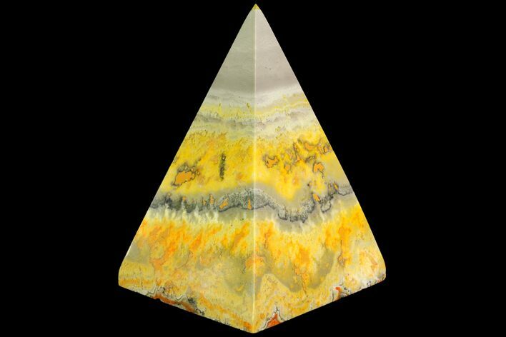 Polished Bumblebee Jasper Pyramid - Indonesia #115005